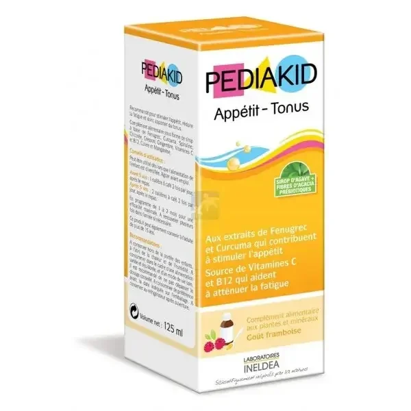 Pediakid Appétit – Tonus Goût Framboise 125 ml