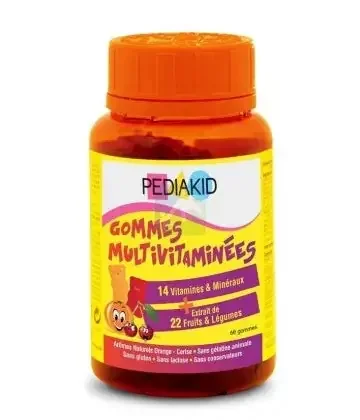 Pediakid Gommes Multivitaminées Cerise x 60
