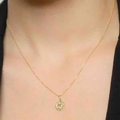 Pendentif Bélier – Or jaune 375/1000
