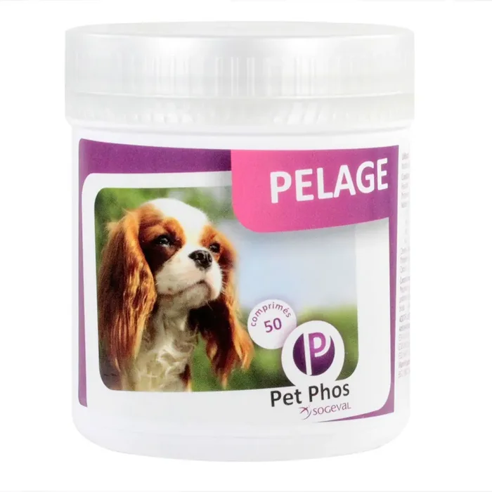 Pet-phos Pelage Chien – Beauté Pelage et Peau – 50 comprimés