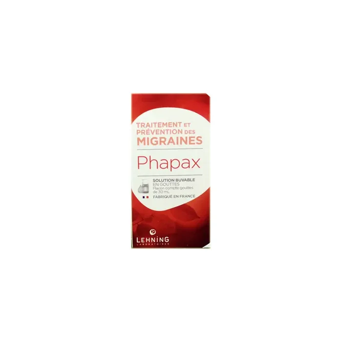 PHAPAX HOMEOPATHIE MIGRAINE 30 ML LEHNING