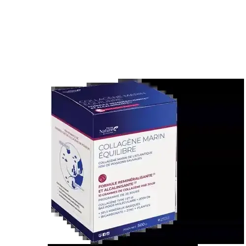 PHARM NATURE COLLAGÈNE MARIN ÉQUILIBRE Goût Fruits Exotiques – 500g