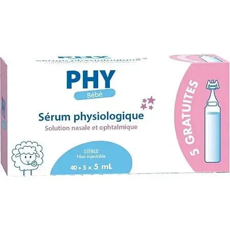 Physiodose Sérum physiologique x40 +5 unidoses ml
