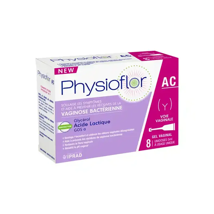 Physioflor AC gel vaginal 8 unidoses de 5ml