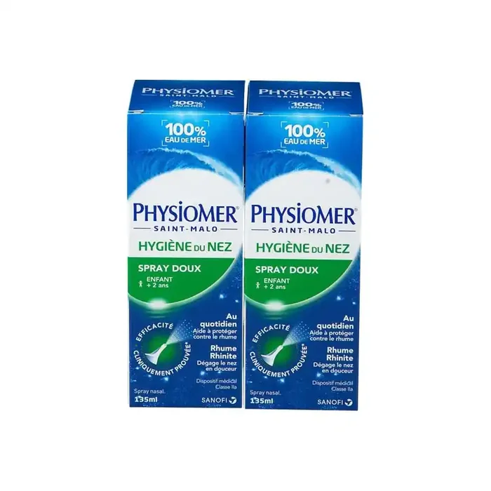 Physiomer hygiene du nez spray doux lot de 2x135ml