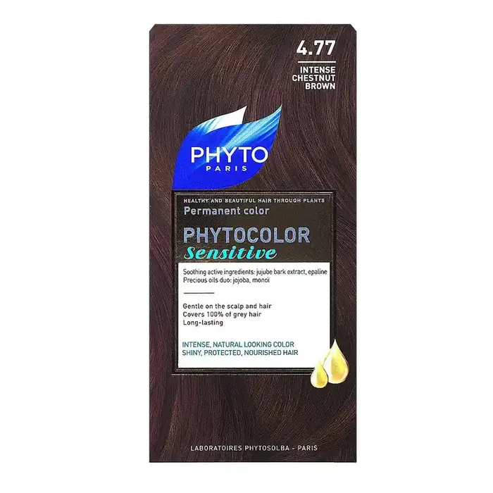 Phytocolor Sensitive coloration permanente 4.77 châtain marron profond