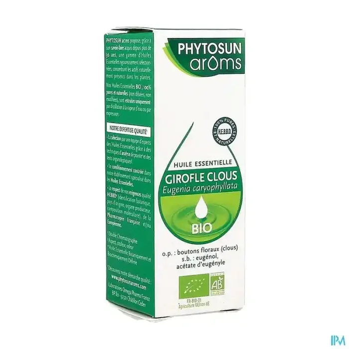 Phytosun aroms huile essentielle clou girofle bio 10ml