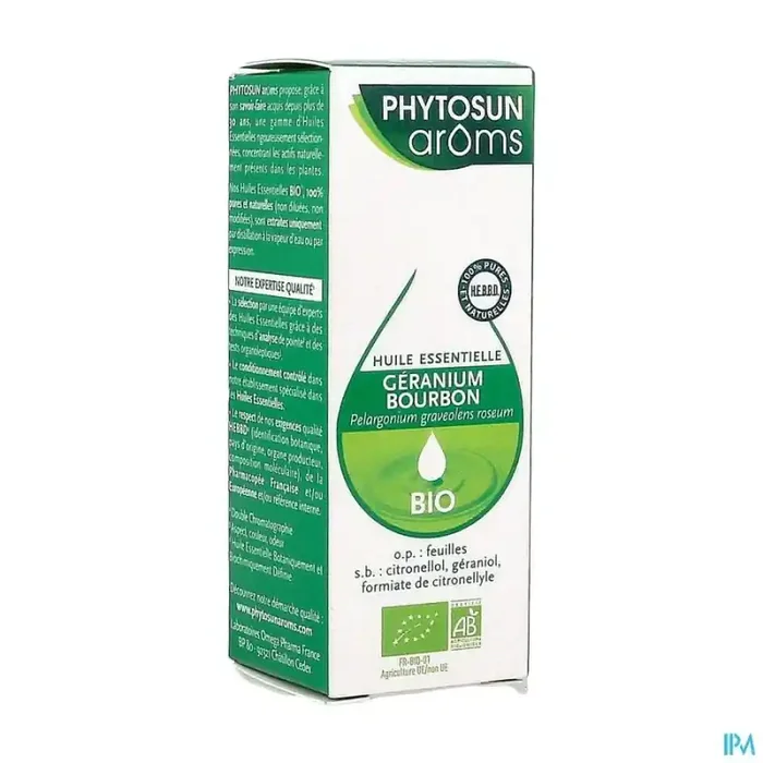 Phytosun aroms huile essentielle geranium bourbon bio 10ml