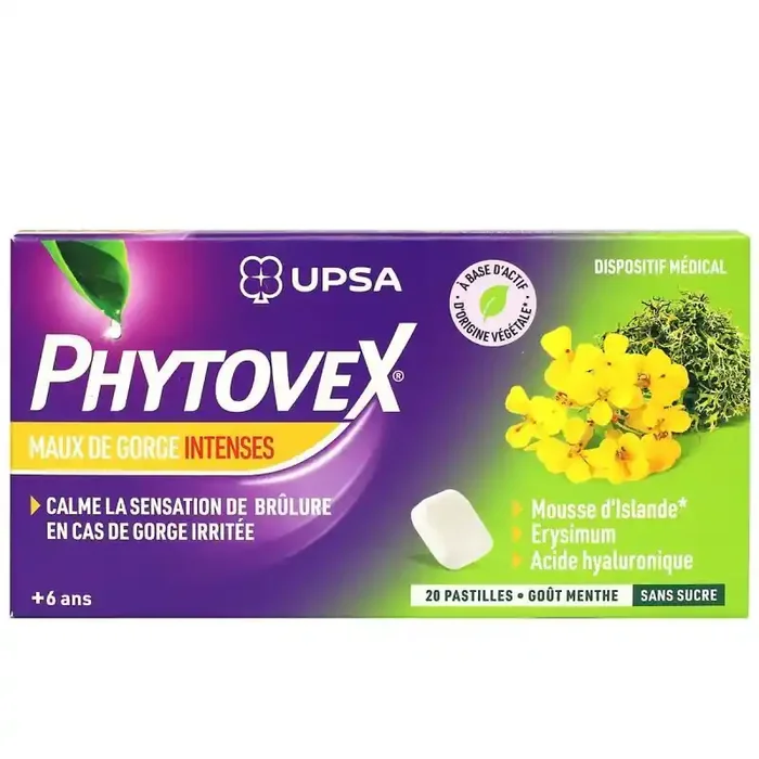 Phytovex Pastilles Maux De Gorge Intense 20