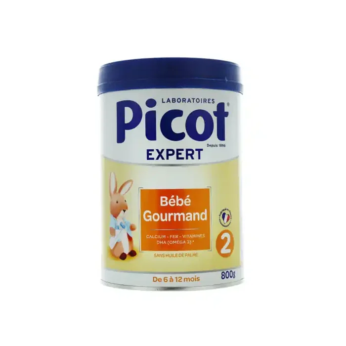 PICOT EXPERT LAIT BEBE GOURMAND 2eme âge de 6 à 12 MOIS 800G