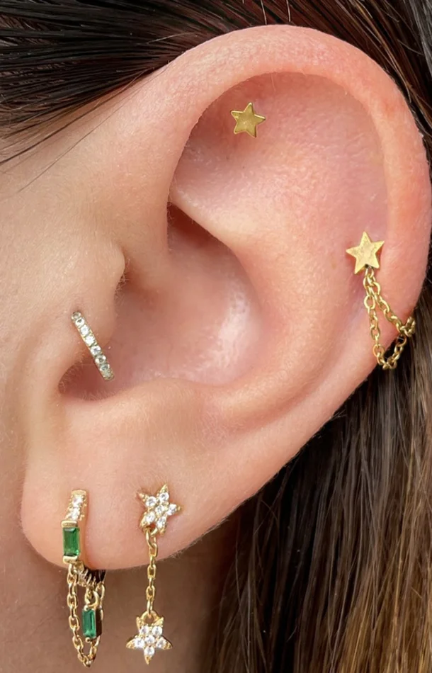 Piercing – Sway – Laiton argenté