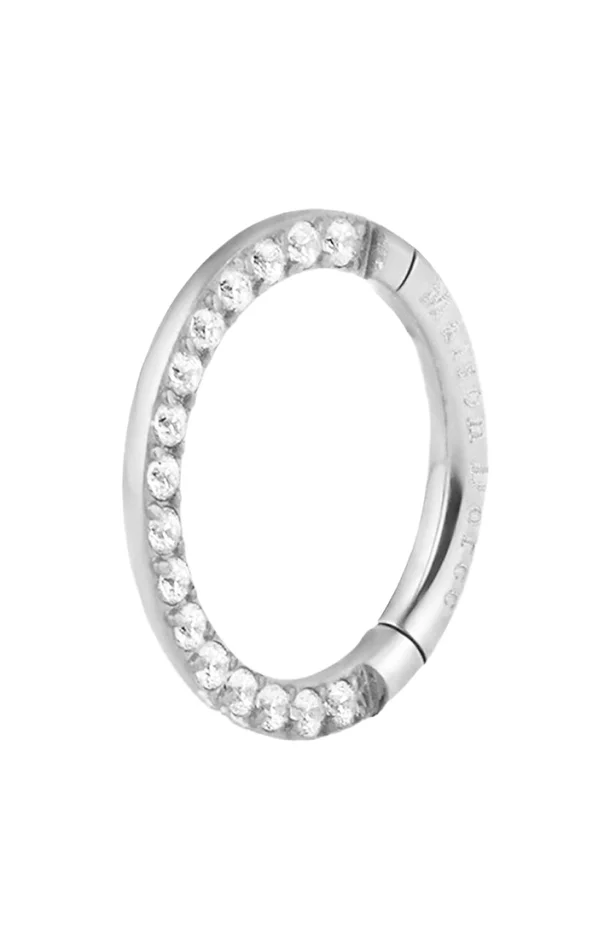 Piercing d’oreille – Side – Acier chirurgical inoxydable argenté