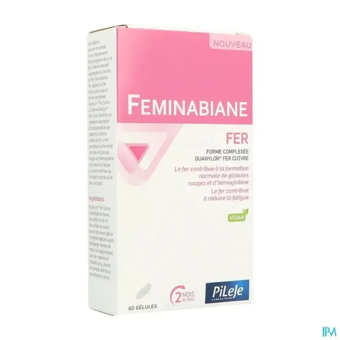 Pileje feminabiane fer gelule 60