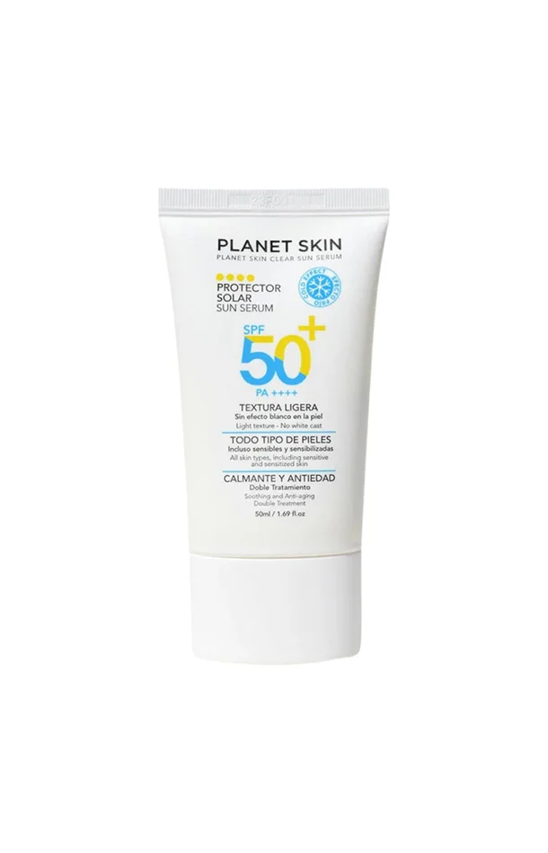 Planet Skin – Sérum solaire SPF 50+ PA ++++ – Visage – 50 ml