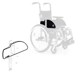 Plaque protège-vêtements repose-bras Droit pour accoudoir Bi5 – Fauteuil roulant