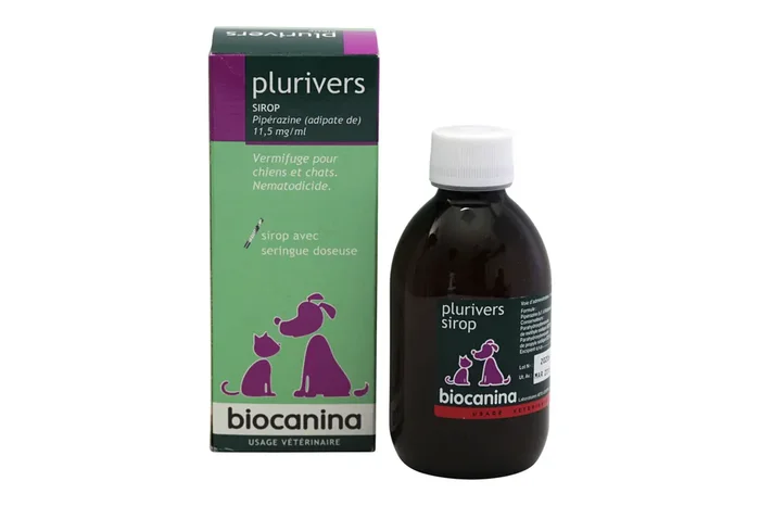 Plurivers sirop vermifuge chiens & chats 250ml