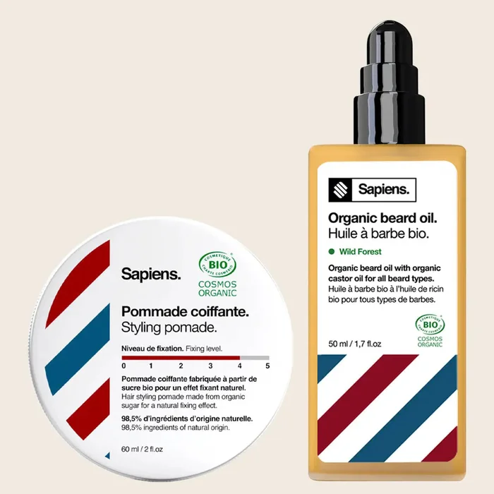 Pommade Coiffante + Huile à Barbe