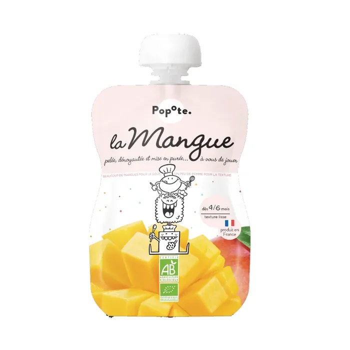 Popote gourde Mangue compote dès 4/6 mois Bio 120g