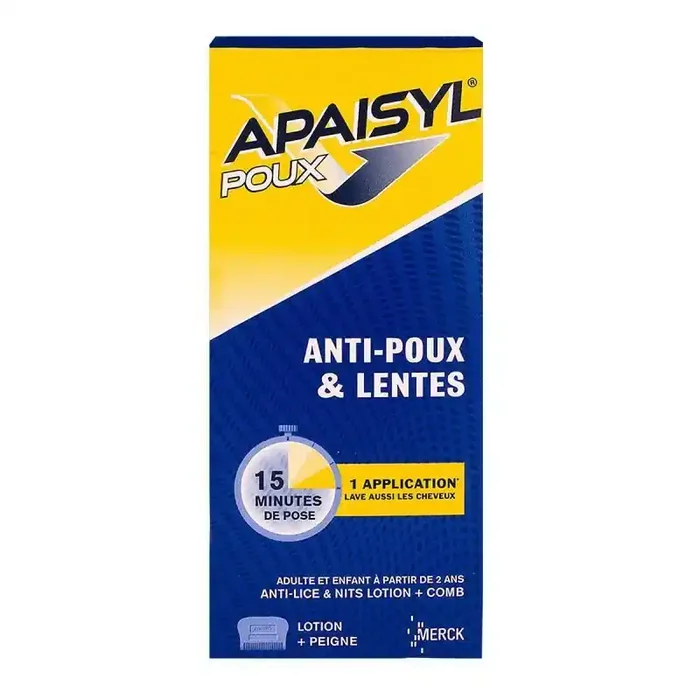 Poux Apaisyl Fl100ml Peign 1