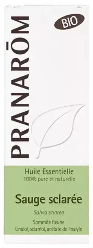 Pranarôm Huile Essentielle de Sauge Sclarée Bio Salvia Sclarea Sommité Fleurie 5 ml