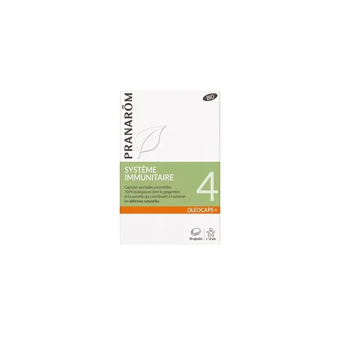 Pranarom oleocaps+ 4 systeme immunitaire 30 capsules