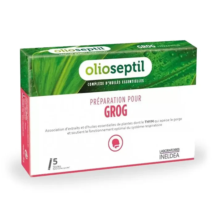 Préparation pour Grog – Assainissement système respiratoire Apaise gorge – 5 sticks