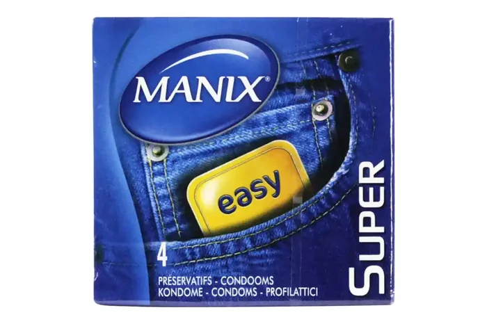 Préservatif Super – Fin et Lubrifié avec réservoir – 4 préservatifs