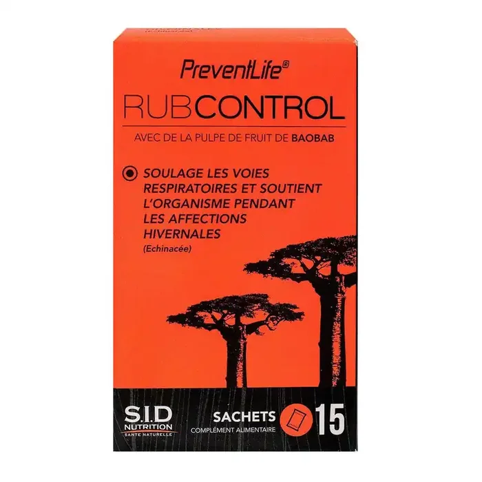 Preventlife Rubcontrol voies respiratoires 15 sachets