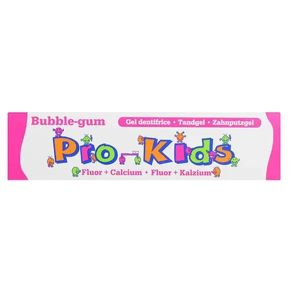 Pro-kids dentifrice bubble gum gel 50ml