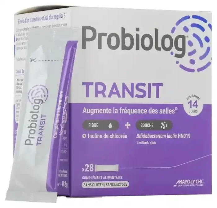Probiolog Transit – Bte de 28 Sticks de Poudre Orale