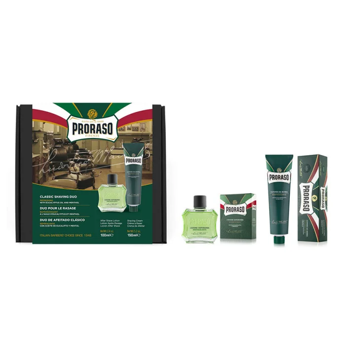 PRORASO DUO PACK – Crème à raser + Lotion après-rasage REFRESHING