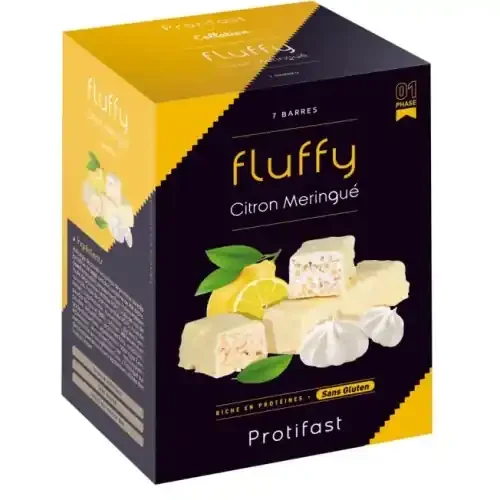 PROTIFAST FLUFFY Citron Meringué – 7 Barres