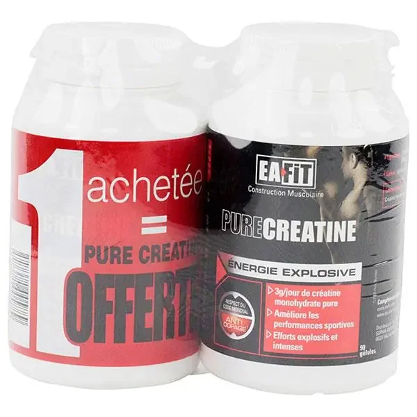 Pure creatine 2×90 gélules (1 boite offerte)