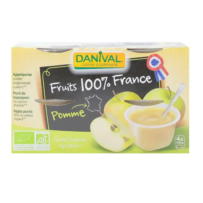 Purées de pomme 4x100g