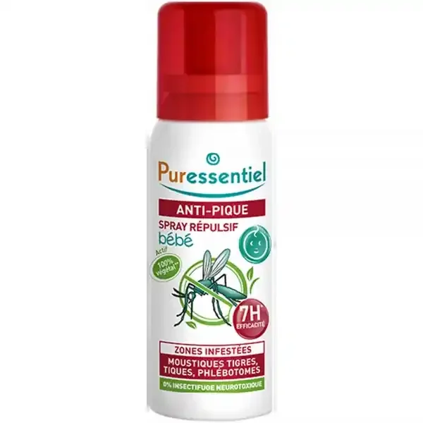 Puressentiel Anti-Pique Spray Répulsif Bébé 60 ml