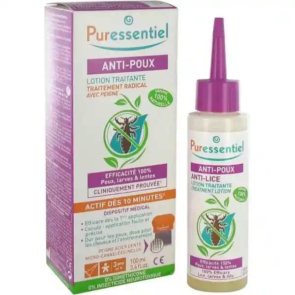 Puressentiel Anti-Poux Traitement Complet Lotion 100 ml + Peigne