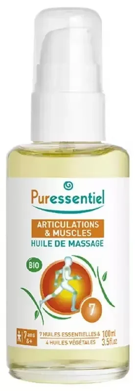 Puressentiel Articulations & Muscles Huile de Massage Bio 100 ml