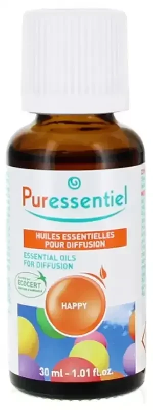 Puressentiel Diffuse Happy – Huiles Essentielles Pour Diffusion – 30 ml