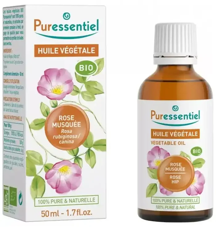 Puressentiel Huile Végétale Bio Rose Musquée – 50 ml