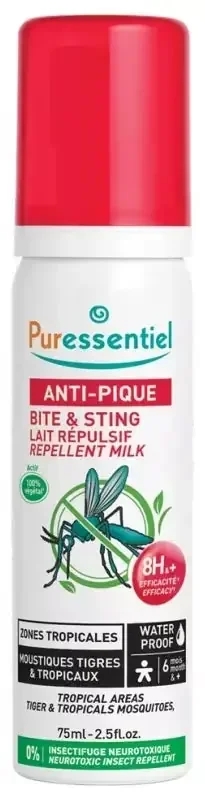 Puressentiel Lait Répulsif Zones Tropicales Waterproof – 75 ml