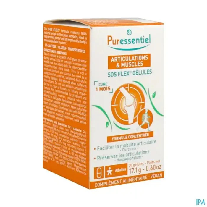 Puressentiel sos flex articulations muscles gelule 30