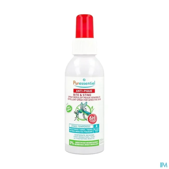 Puressentiel spray repulsif peaux sensibles antipique 100ml