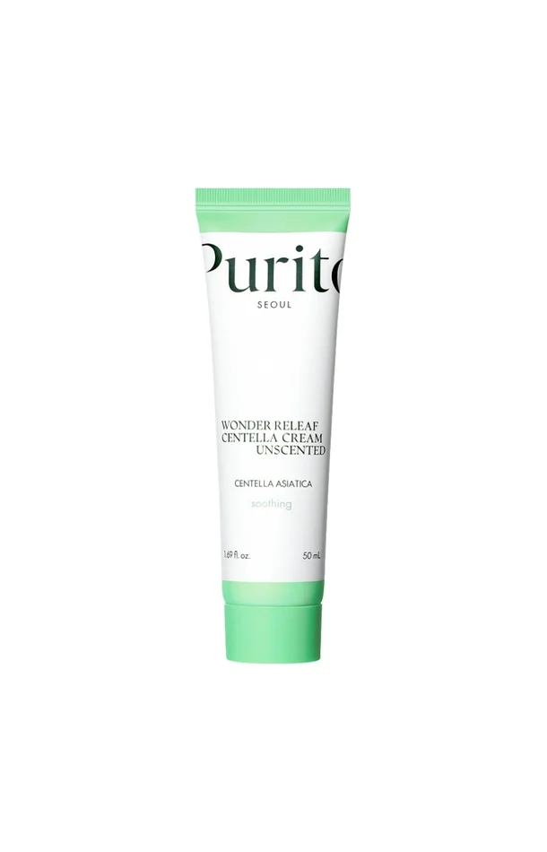 Purito – Crème hydratante sans parfum – Centella asiatica – Peaux sensibles