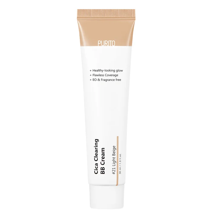 PURITO Cica Clearing BB Cream 30ml (Various Shades)