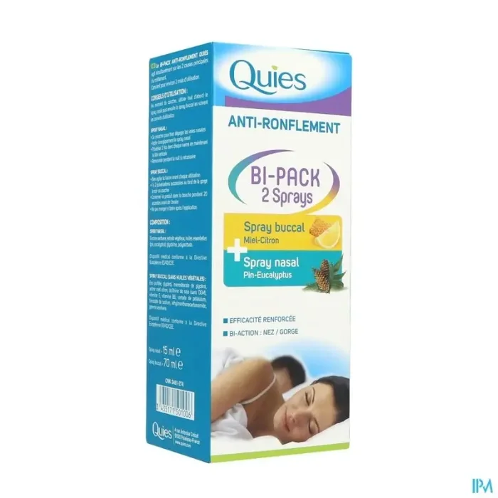 Quies a/ronflem.bipack spray nasal 15ml+buccal70ml