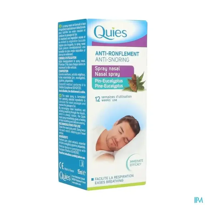 Quies a/ronflement pin-eucalyptus spray nasal 15ml