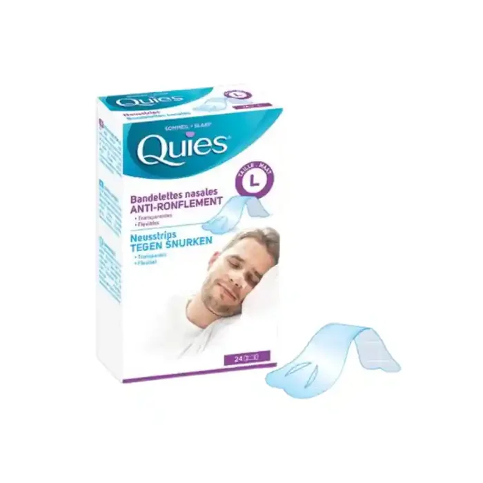 Quies bandelettes nasales anti-ronflement – Taille L x24
