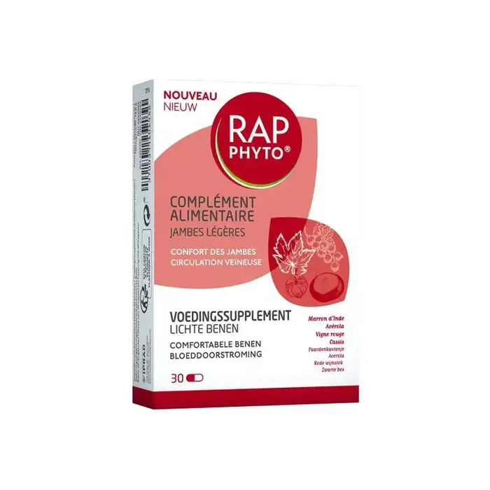 Rap Phyto complement alimentaire jambes legeres 30 gelules