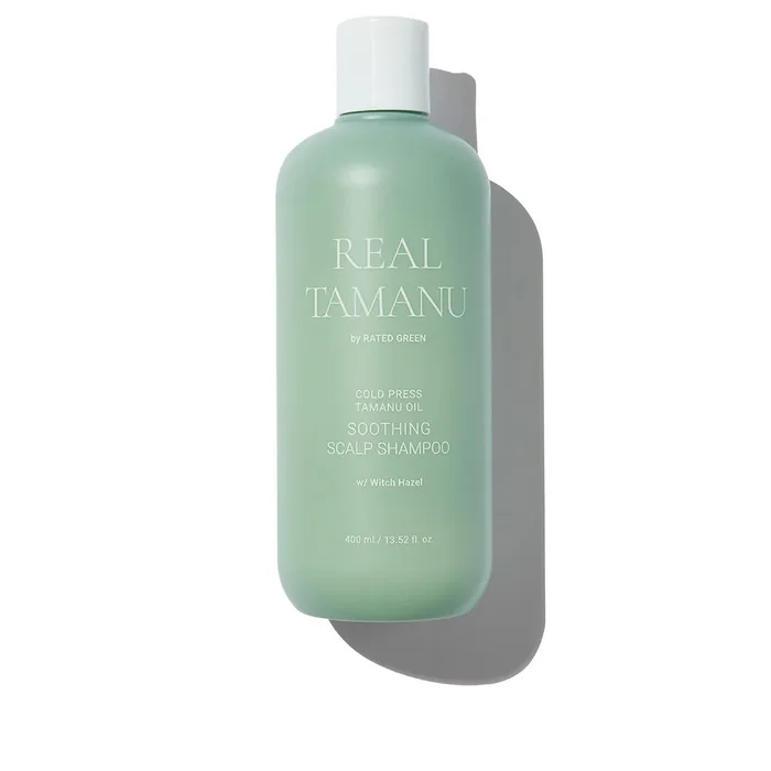 REAL TAMANU shampoo lenitivo per il cuoio capelluto all'olio di tamanu pressato a freddo 400 ml