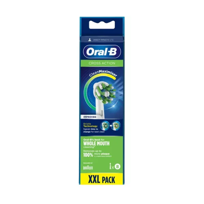 RECHARGE 8 BROSSETTES CROSS ACTION XXL PACK ORAL B